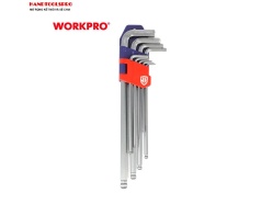 1.5-10mm Bộ lục giác đầu bi (loại dài) 9 chi tiết Workpro WP222007