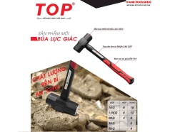5Kg Búa lục giác cán nhựa DÀI (BỌC CAO SU) TOP LU-BLG50