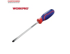 3x75mm Tuốc nơ vít dẹp tay cầm bọc cao su Workpro WP221013