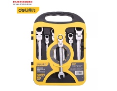 8-19mm Bộ 7 cờ lê vòng miệng tự động lắt lèo DELI DL4107