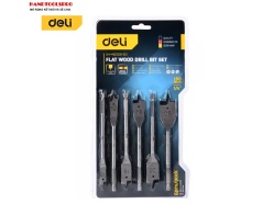 Bộ 6 mũi khoan gỗ đuôi cá  10-25mm DELI EDH-MBZ006-ED1