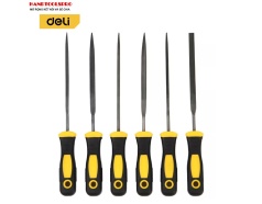 Bộ dũa kim loại 6 món 3x140mm (màu đen) DELI DL2141