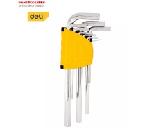 Bộ lục giác bằng dài 9 chi tiết 1.5-10mm DELI EDL3590