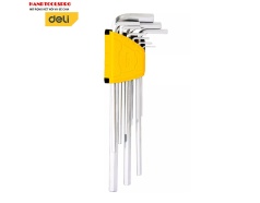 Bộ lục giác bằng siêu dài 9 chi tiết 1.5-10mm DELI EDL3089