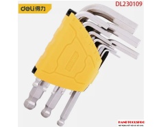 Bộ lục giác bi ngắn 9 chi tiết 1.5-10mm DELI DL230109