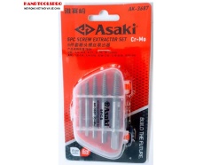 Bộ mũi ren lấy bu lông ốc vít gãy 5 chi tiết Asaki AK-3687
