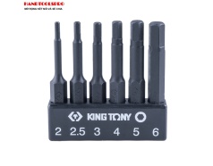 Bộ Mũi xiết vít lục giác 6 cây 2-6mm dài 150mm Kingtony 1004D6HQ