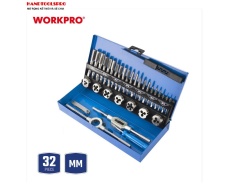 Bộ tarô 32 chi tiết M3-M12 WORKPRO WP309008
