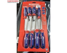 Bộ tuốc nơ vít 8 chi tiết Workpro WP200505