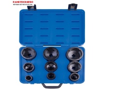 Bộ tuýp 1/2-3/4 inch 9pcs mỏ khóa trong đen ngắn  Kingtony 7K09MP
