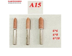 ĐÁ MÀI CÀ LEM HÌNH NHỌN A15 6x8mm CÁN 6MM (BỊCH 50C)