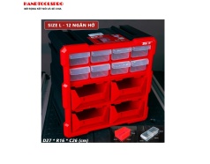 Hộp đựng nhựa linh kiện 12 ngăn 26.5X26X16cm BISON BS386101C