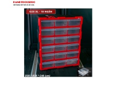 Hộp đựng nhựa linh kiện 18 ngăn 47.5X38X16cm BISON BS386202C