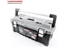 Hộp nhựa đựng dụng cụ có ngăn đựng vít bên trên kích thước 65.6 × 28.5 × 27 cm Kendo - 90273