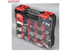 Hôp nhựa đựng linh kiện 2 mặt cao cấp tối đa 34 ngăn 31.5x27.3x8.2cm BISON BS011012