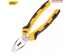 Kìm điện cao cấp cán vàng đen 8 inch DELI  EDL2008