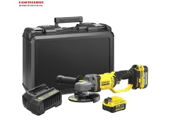 Máy mài góc dùng pin 20V Stanley SCG400M2K-B1 ( 2 Pin 4AH + Sạc)