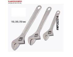 Mỏ lết WORKPRO xi trắng bộ 3 chi tiết 6 inch, 8 inch, 10 inch WP202514