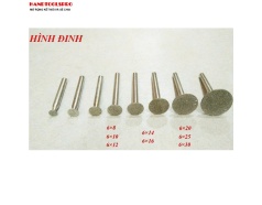 Mũi Mài Kim Cương Cán Xoàn hình Đinh ( chữ T ) size 6x8mm Cán 6mm (Bịch 50 cái)