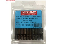 Mũi Siết Bu Lông Lục Giác 3mm XI NÂU CROSSMAN 44-663S