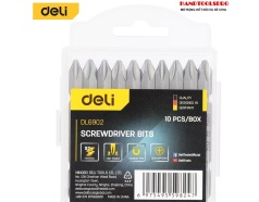 Mũi Vít 2 Đầu Xanh Ngắn PH2X65mm DELI EDL6902