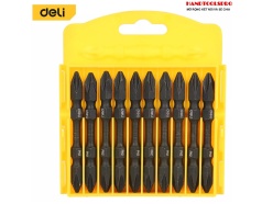 Mũi Vít 2 Đầu Xi Đen Chống Sốc Dài PH2X65mm DELI EDL252202