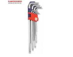 T10-T50 Bộ lục giác sao (loại dài) 9 chi tiết Workpro WP222003 (có lỗ)
