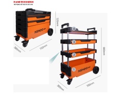 Xe đẩy dụng cụ gấp gọn kích thước 70 × 38 × 53.5 / 90 cm Kendo - 90333