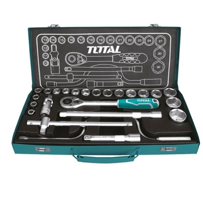 10-32mm Bộ tuýp 1/2 inch 24 chi tiết Total THT141253