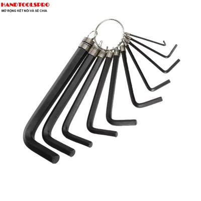 1.5-10mm Bộ lục giác đầu bằng (loại ngắn) 10 chi tiết Workpro WP222001
