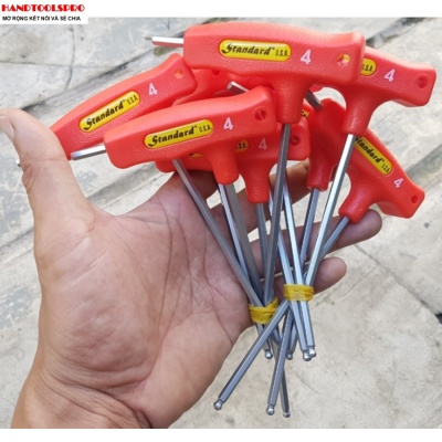 4mm Lục giác bi có tay cầm chữ T STANDARD