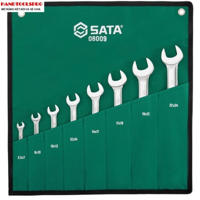 5.5-24mm Bộ cờ lê 2 đầu miệng Sata 08009