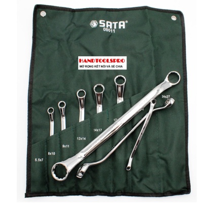 5.5-27mm Bộ cờ lê 2 đầu vòng Sata 08011
