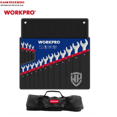 6-32mm Bộ cờ lê vòng miệng 16 chi tiết Workpro WP202503