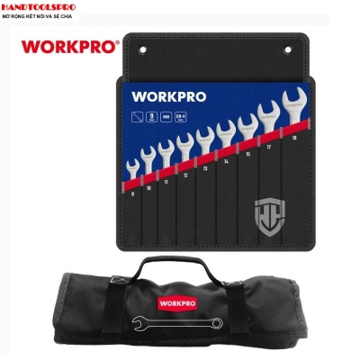 8-19mm Bộ cờ lê vòng miệng 9 chi tiết Workpro WP202502