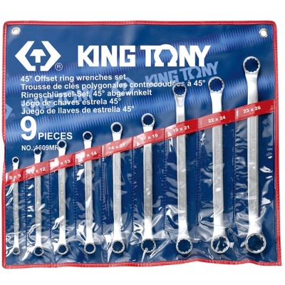 8-26mm Bộ hai đầu vòng 9 cái hệ mét Kingtony 1609MR