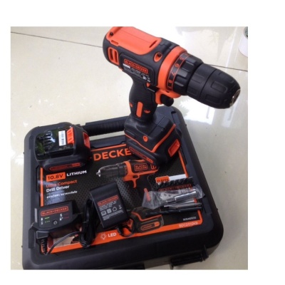 BDCDD12KB-B1 - Bộ Máy khoan vặn vít dùng pin Black & Decker 10.8V
