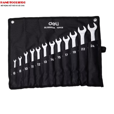 Bộ 12 cờ lê vòng miệng 6-24mm DELI EDL130012A