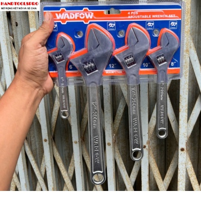 Bộ 4 mỏ lết 6- 8- 10- 12 INCH  WadFow WAW174K