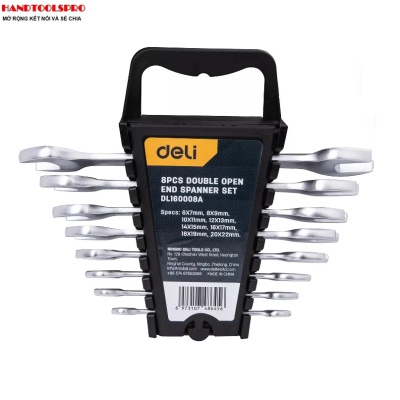 Bộ 8 cờ lê 2 đầu miệng 6-22mm DELI EDL160008A