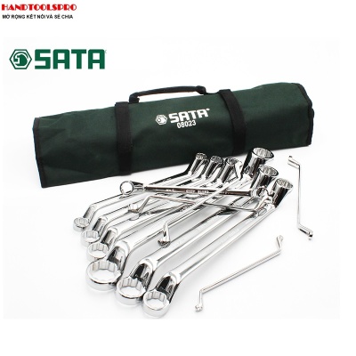 Bộ cờ lê hai đầu vòng 11 chi tiết Sata 08023
