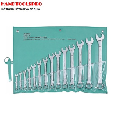 Bộ cờ lê vòng miệng 14 pcs hệ mét NHẬT BẢN 6-32mm ASAHI 1014M-2