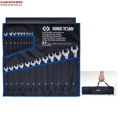 Bộ cờ lê vòng miệng siêu nhẹ 6-32mm 32 PCS Kingtony 12D21MRN