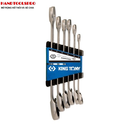 Bộ cờ lê vòng miệng tự động hệ mét 8-17mm 6 chi tiết Kingtony P12A06MRS