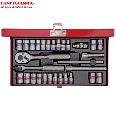 Bộ Đầu Khẩu 1/4inch 30 Chi Tiết KingTony 2030CR