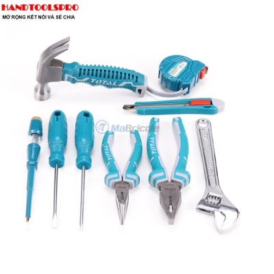 Bộ đồ nghề cầm tay 9 chi tiết Total THKTHP90096