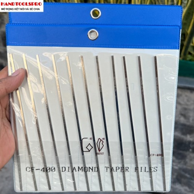 Bộ dũa mài kim cương 12 chi tiết bảng 8mm x 200# BEST CF-400 (CF-408)
