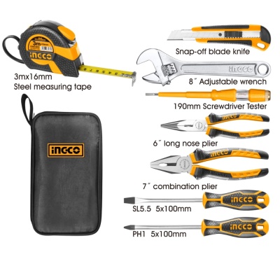 Bộ dụng cụ gia đình 8 chi tiết INGCO HKTH10808