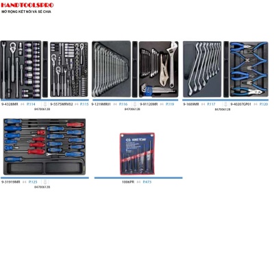 Bộ hộp công cụ sửa chữa  183 chi tiết KINGTONY 932-003MRD01