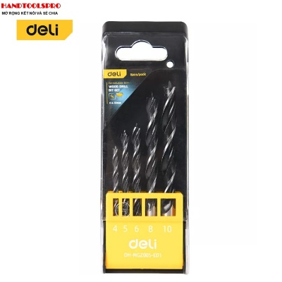 Bộ khoan gỗ phẳng 5pc 4-10mm DELI EDH-MGZ005-ED1